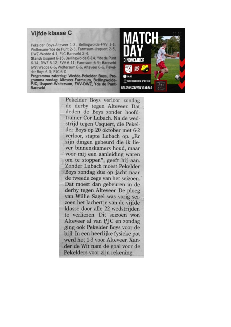 Artikel from season 2024-2025