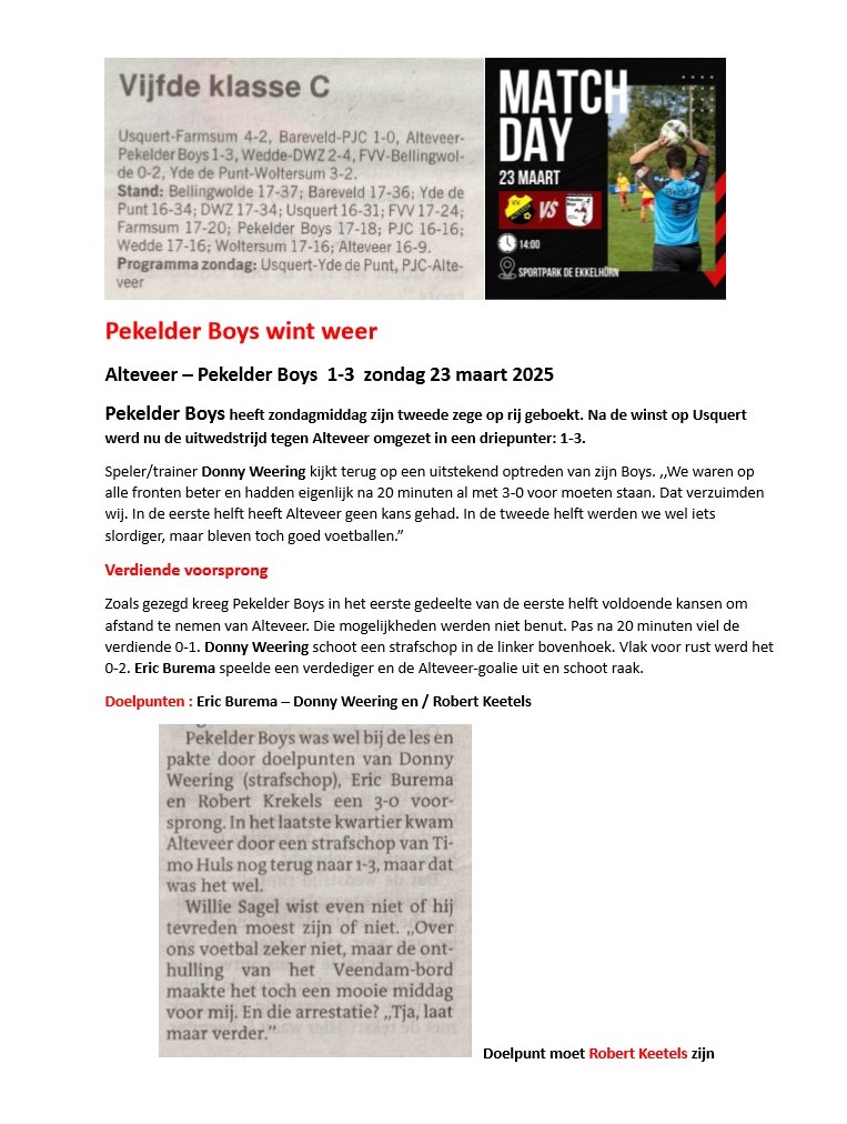 Artikel from season 2024-2025