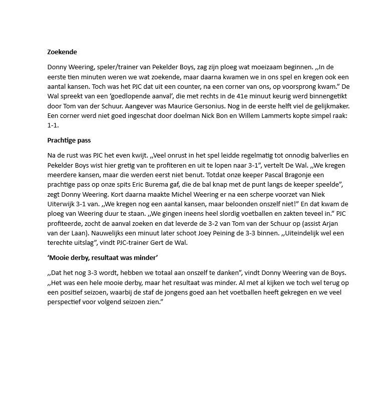 Artikel from season 2024-2025