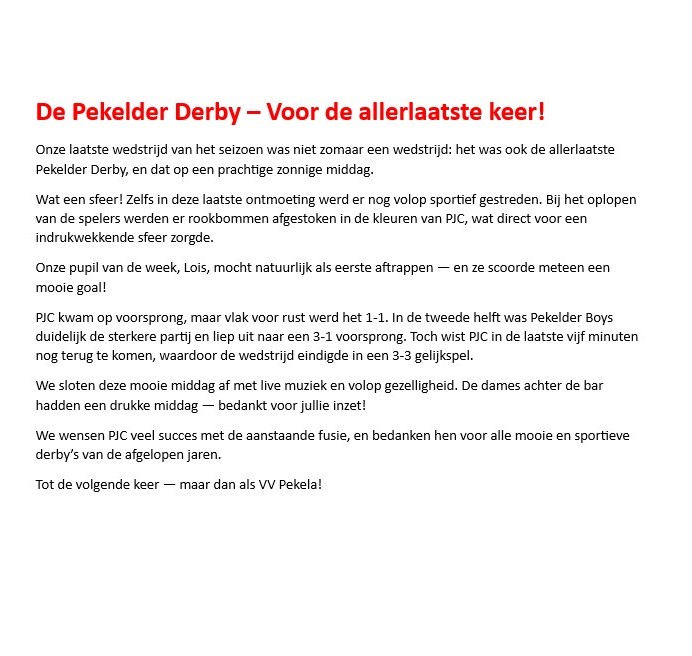 Artikel from season 2024-2025